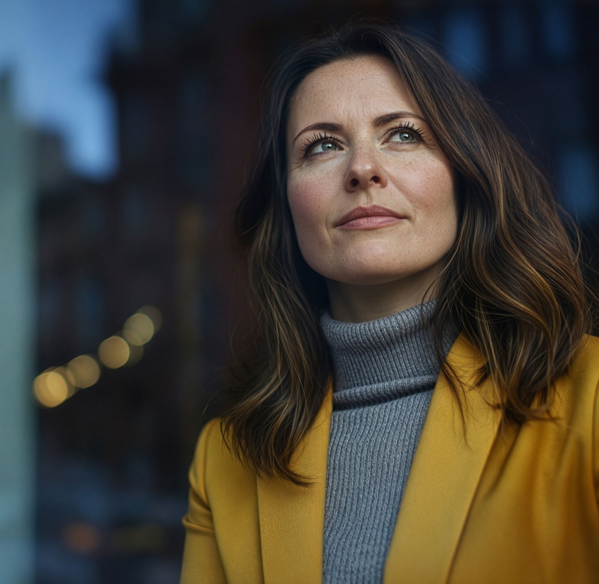 Bild Führungskraft lenkt Blick in die Zukunft