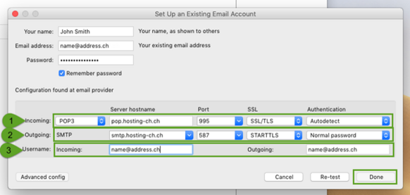 Set Up an Existing E-Mail Account