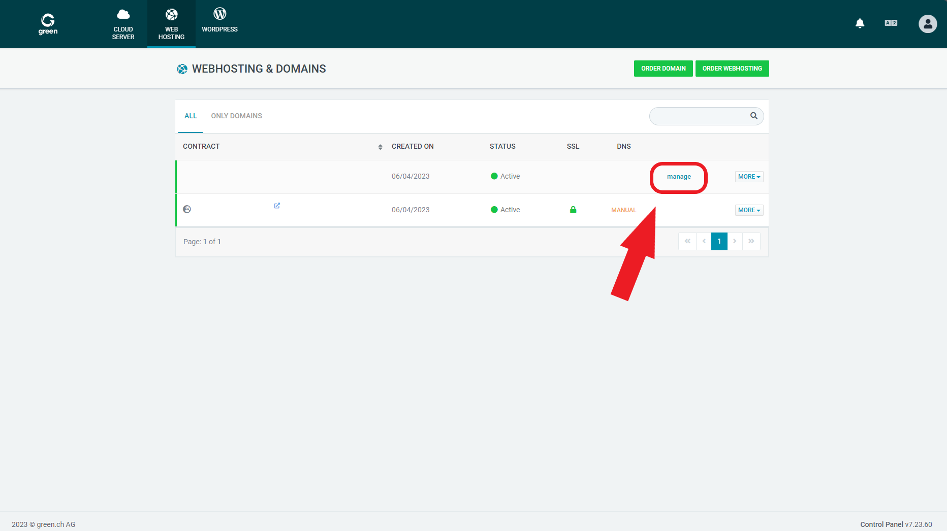 Web & Mail Control Panel - Overview