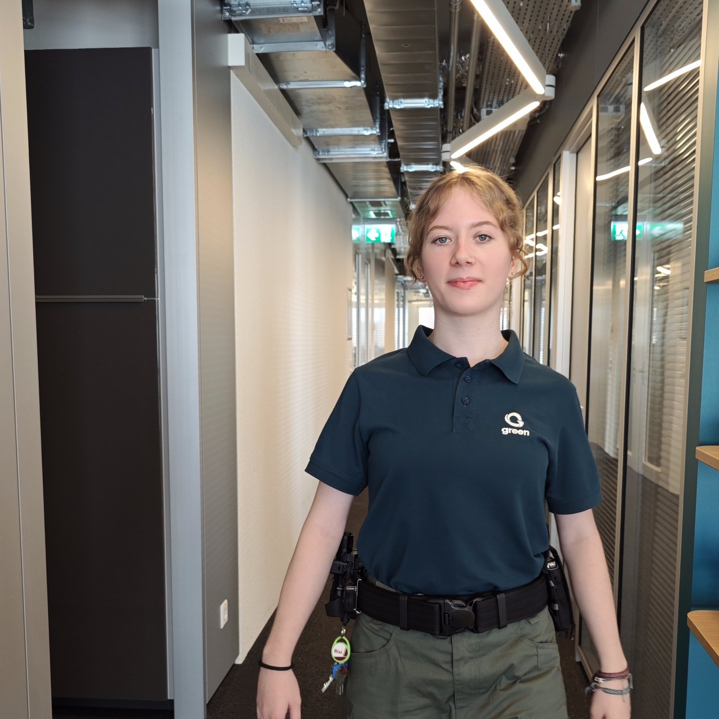 Rebecca Haag Sicherheitsmitarbeiterin Green
