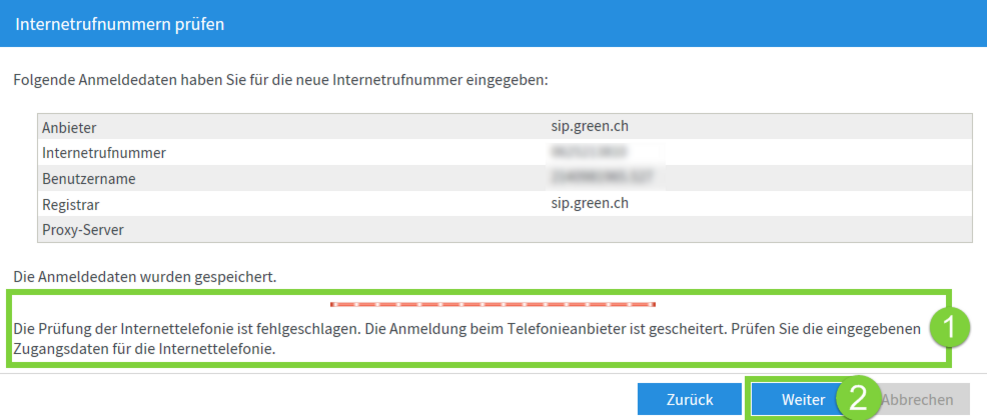 Internetrufnummern prüfen