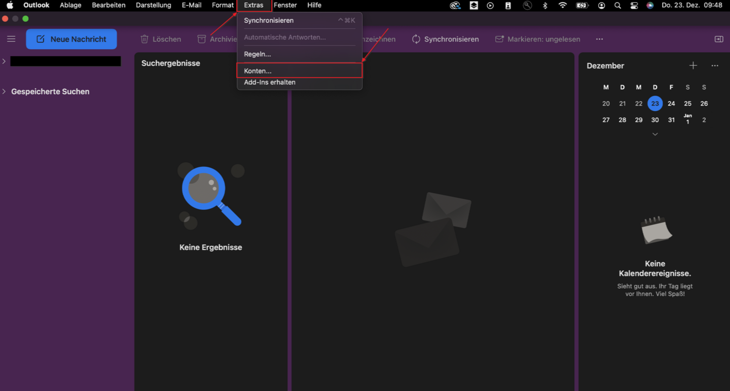 MacOS - Outlook GUI