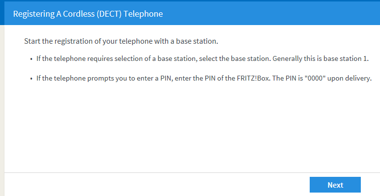 Registering a Cordless Telephone