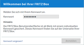Willkommen bei Ihrer FritzBox