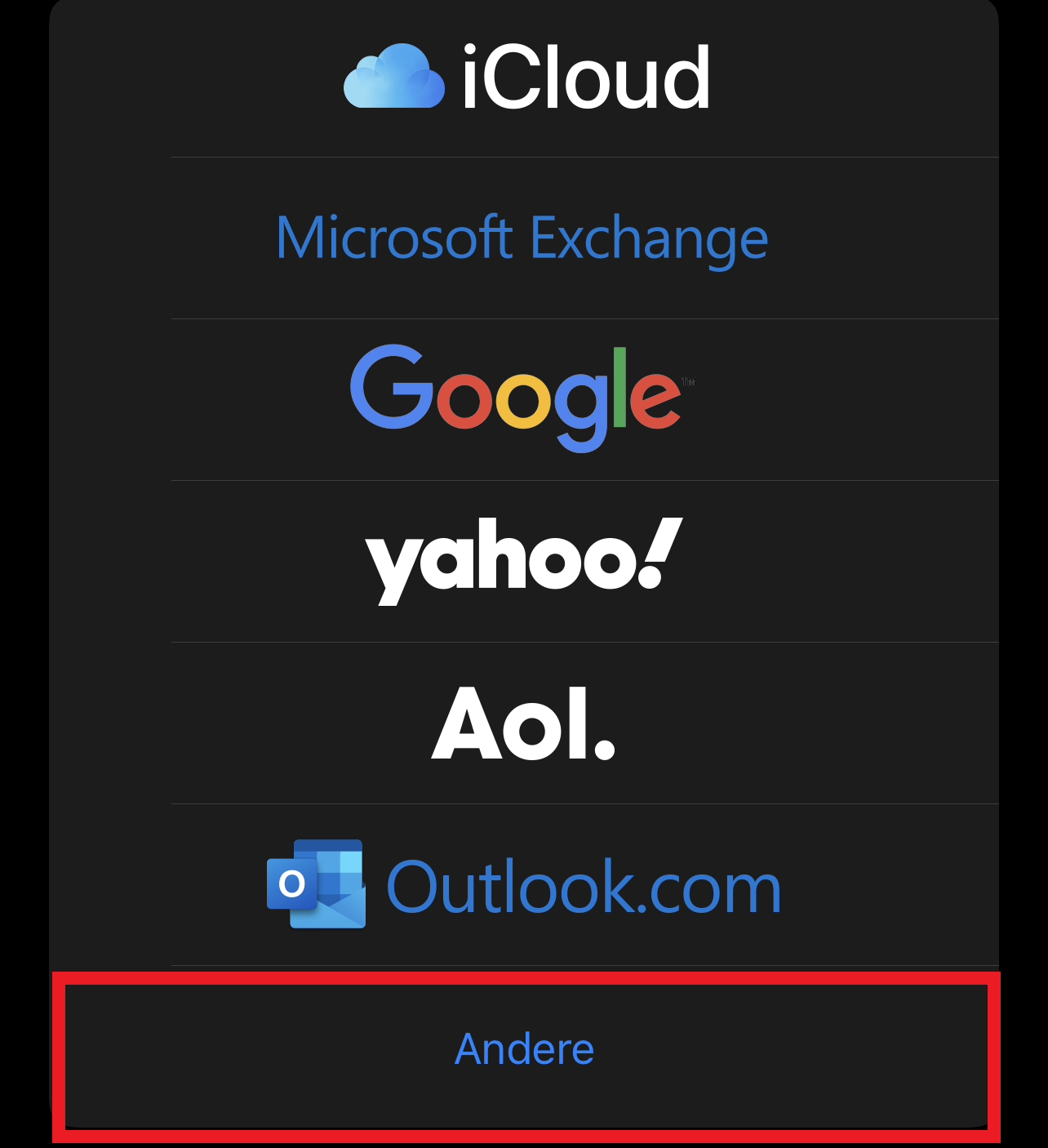 iOS Einstellungen