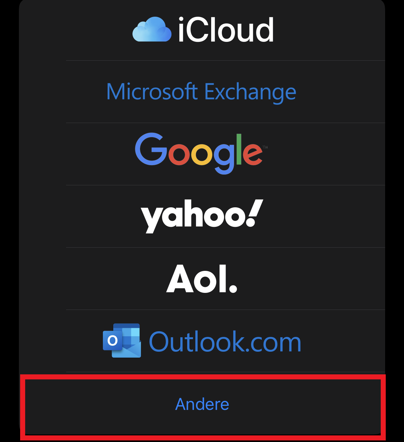 iOS Einstellungen