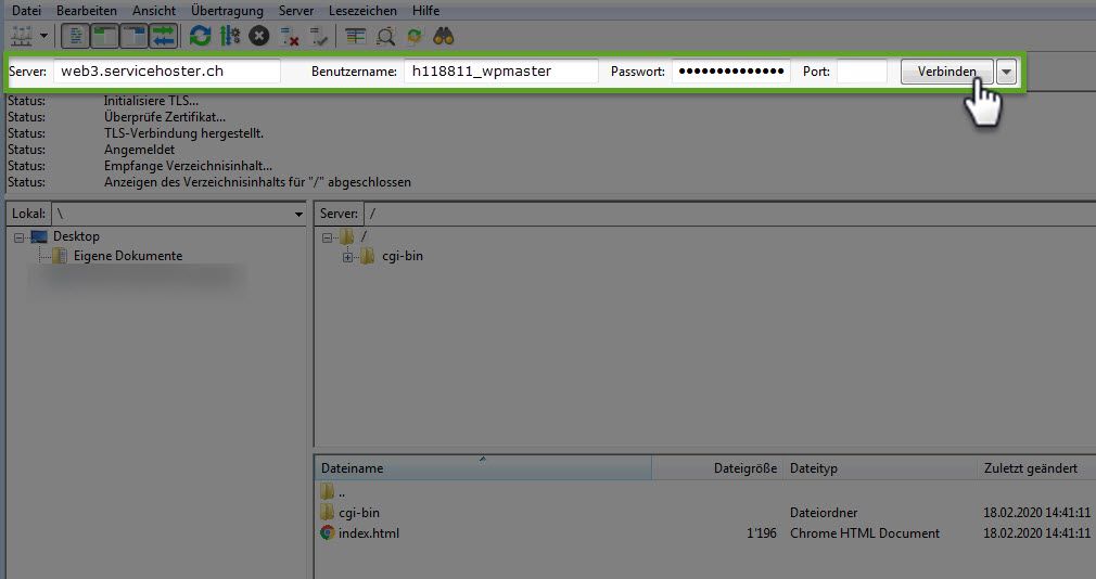 FileZilla FTP-Client