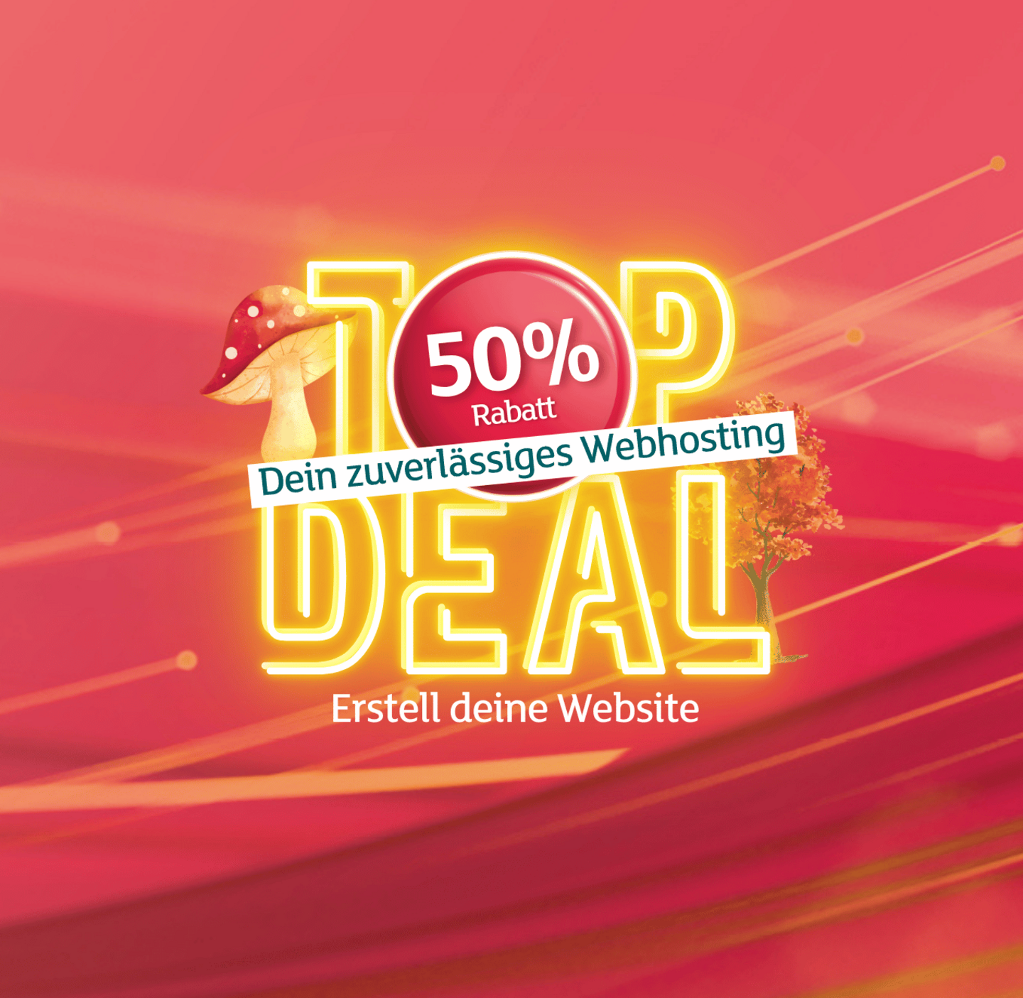 Top Deal für Webhosting von green.ch mit 50 % Rabatt – zuverlässiges Webhosting für deine Website.