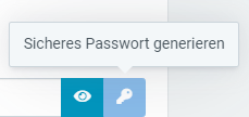 Menübutton - Passwort generieren lassen