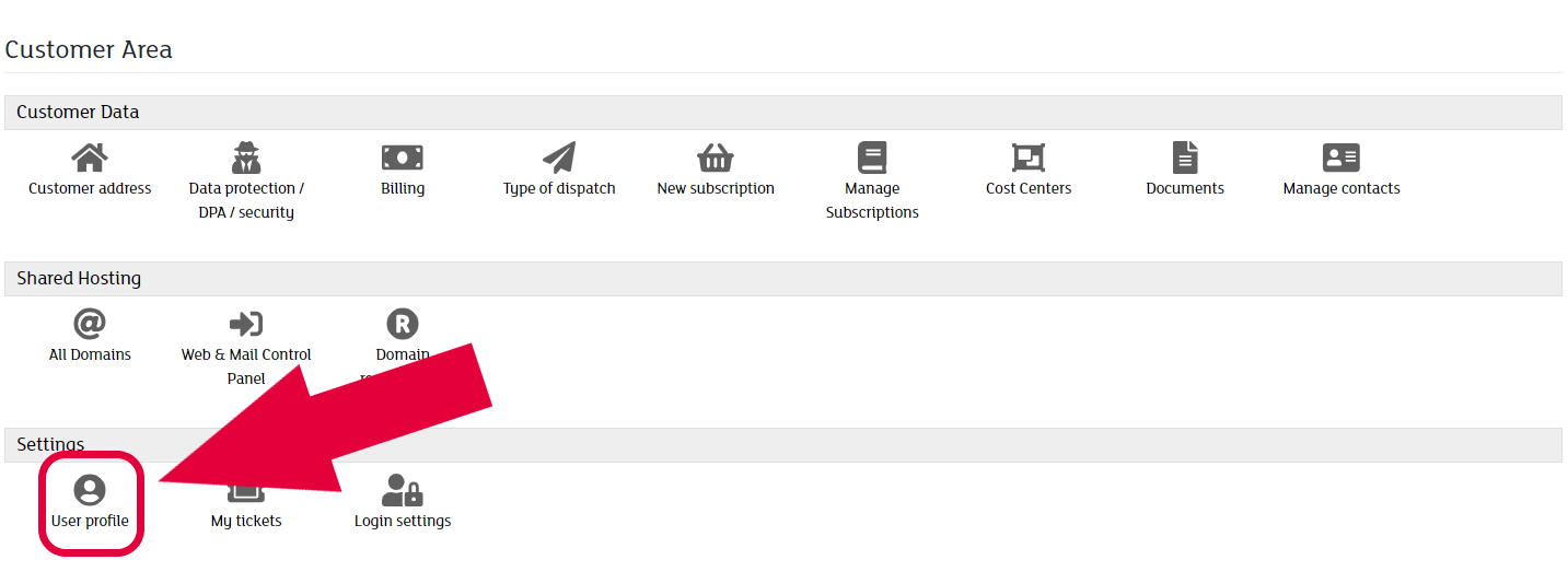 my.green.ch - User profile