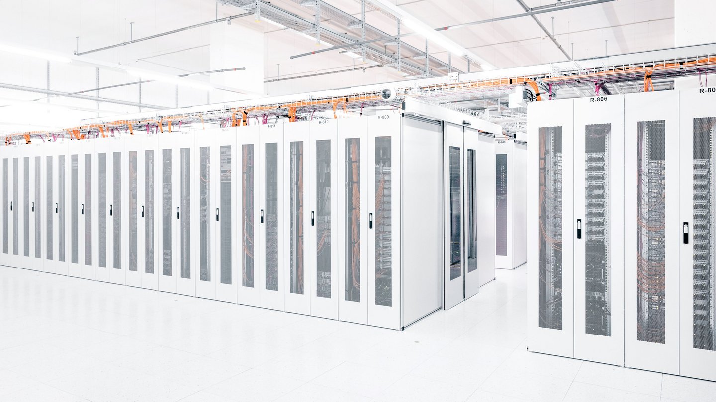 Bild eines Serverraums im Green Datacenter