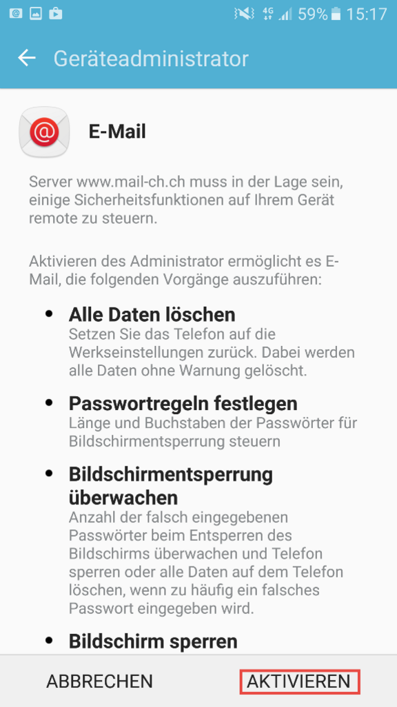 Geräteadministrator