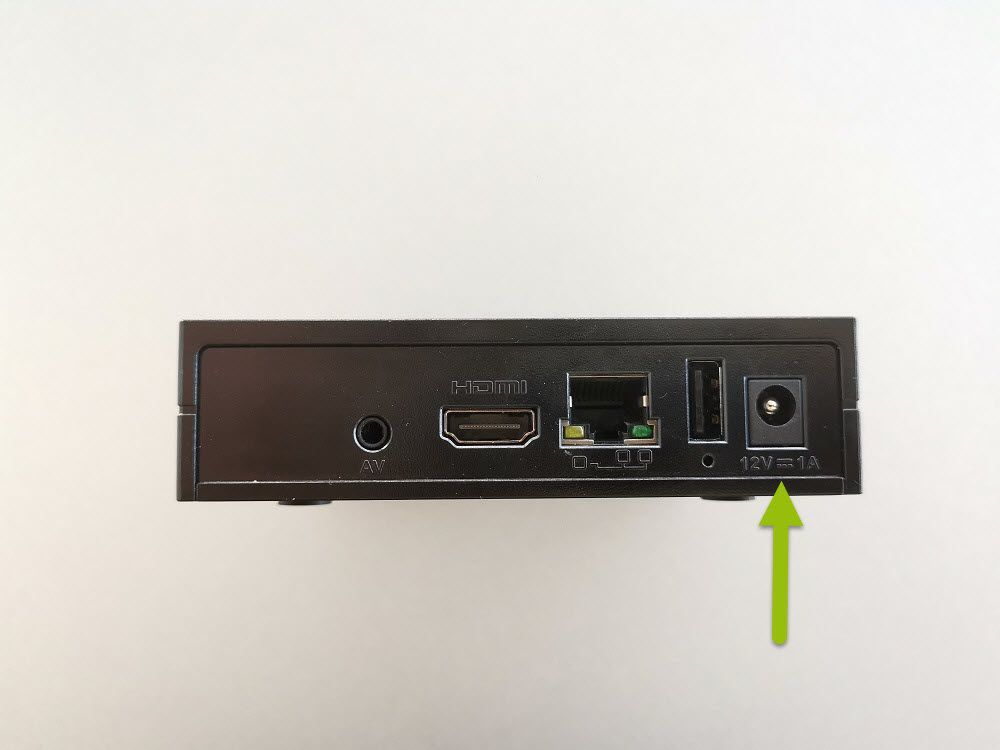 12V = 1A AminoBox Anschluss