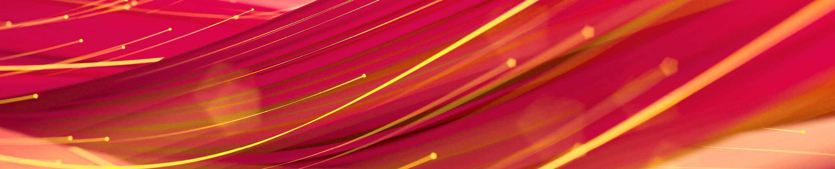 Visualisation d’un flux de données en jaune et rouge