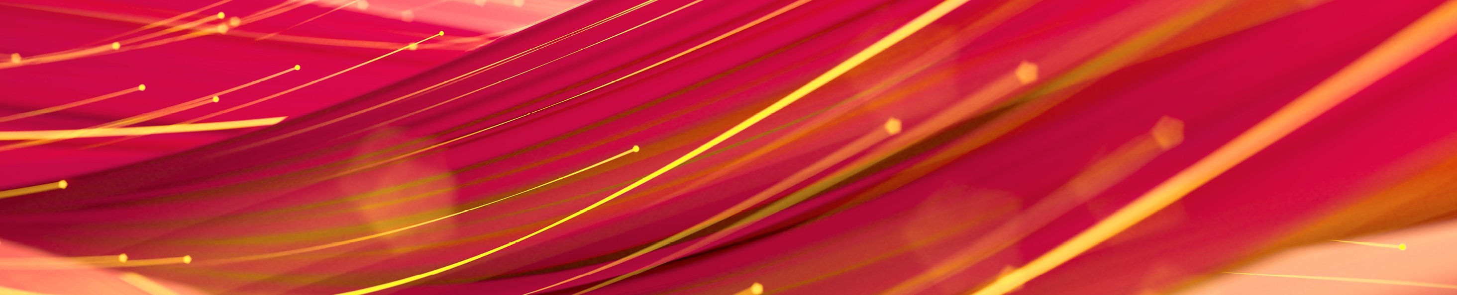 Visualization of a data stream in yellow and red