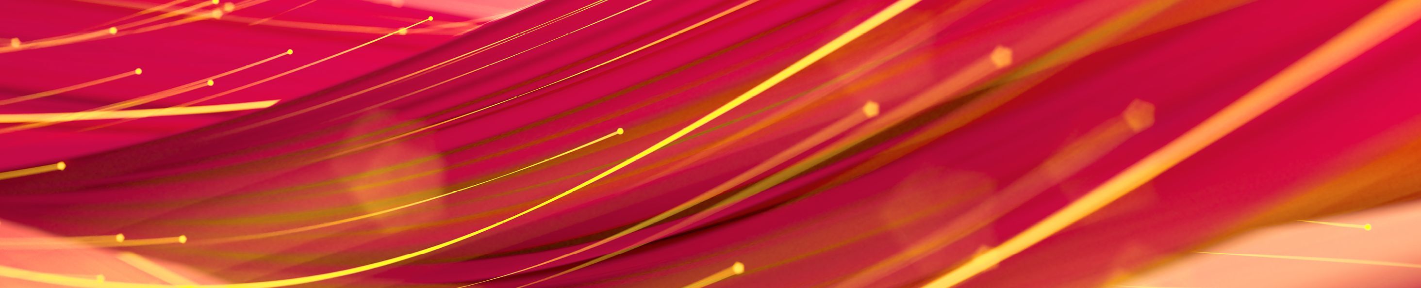 Visualization of a data stream in yellow and red