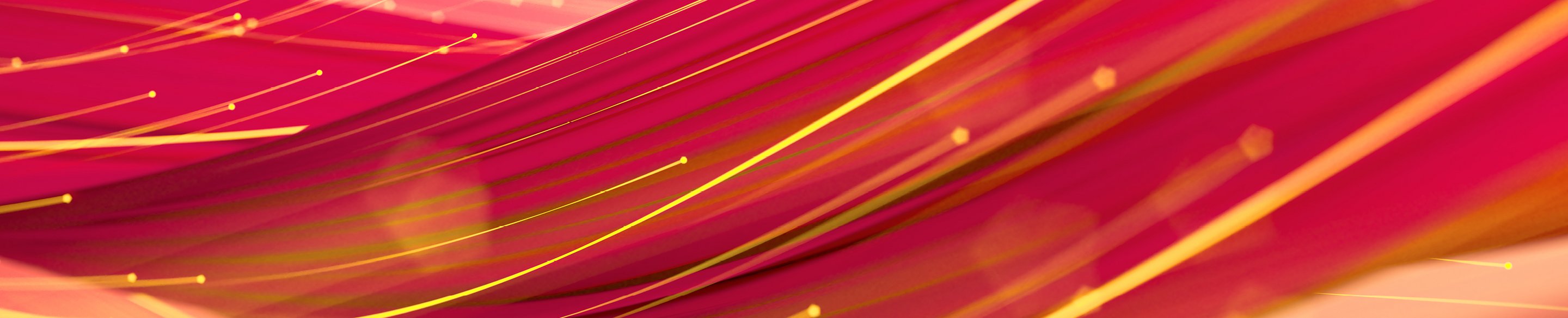 Visualization of a data stream in yellow and red