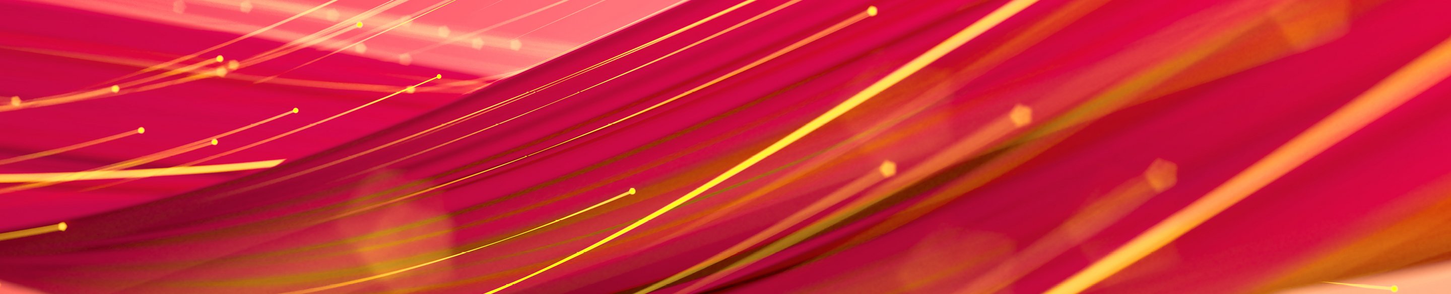 Visualisation d’un flux de données en jaune et rouge