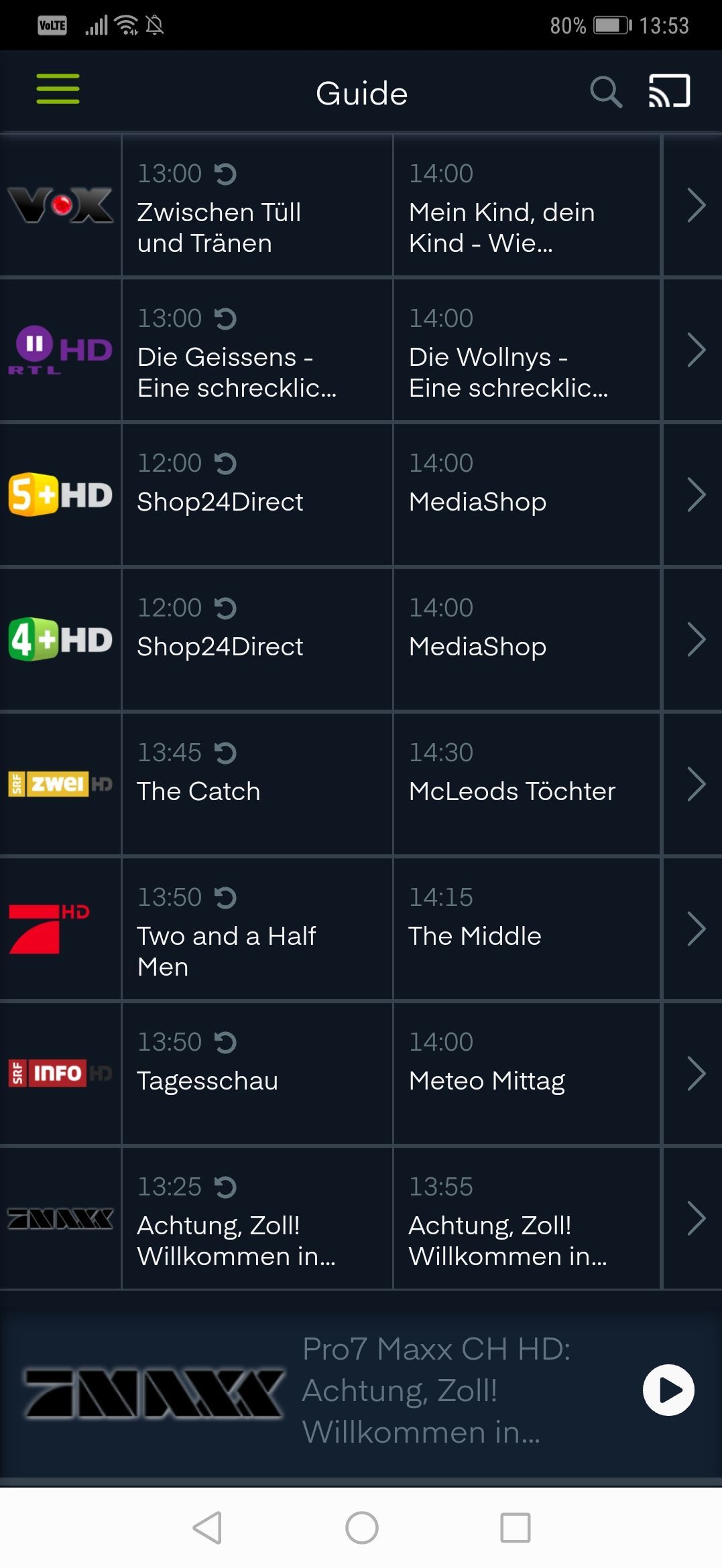 greenTV Guide
