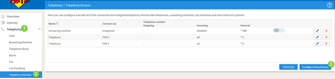 FritzBox Telephony